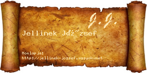 Jellinek József névjegykártya